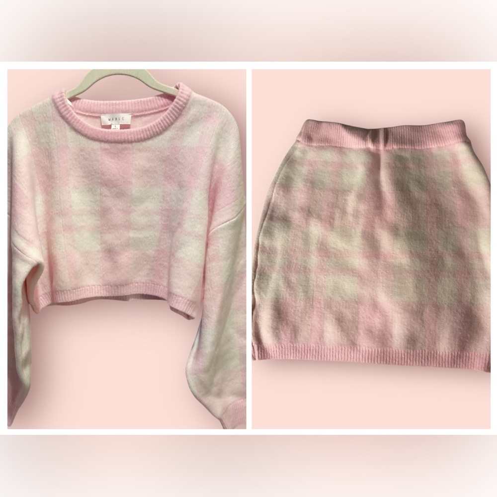 MABLE 2 Piece Set, Very Soft Sweater n / Mini Skirt